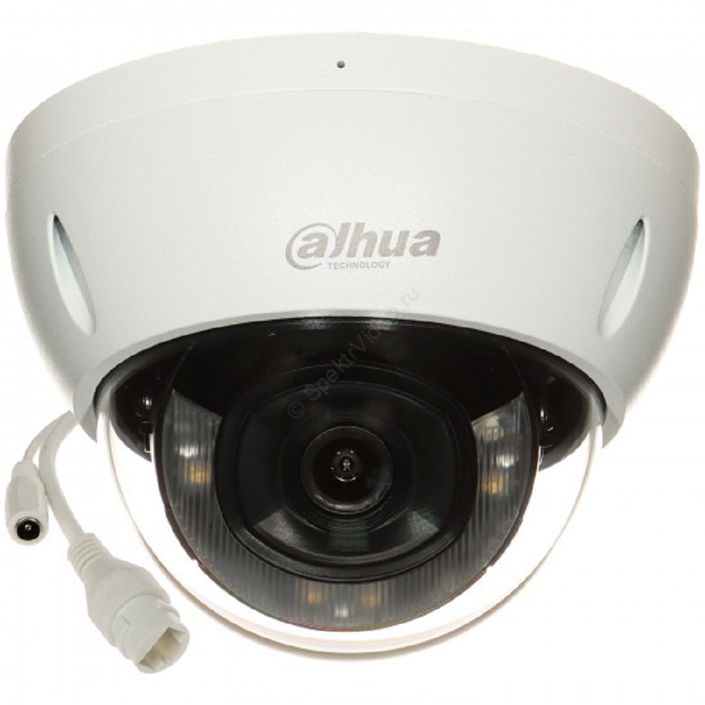DAHUA DH-IPC-HDBW2249EP-S-IL-0360B Уличная купольная IP-видеокамера SmartDualLight с ИИ 2Мп; 1/2.8” CMOS; объектив 3.6мм; WDR(120дБ); сжатие: H.265+, H.265, H.264+, H.264, MJPEG; 2 поток