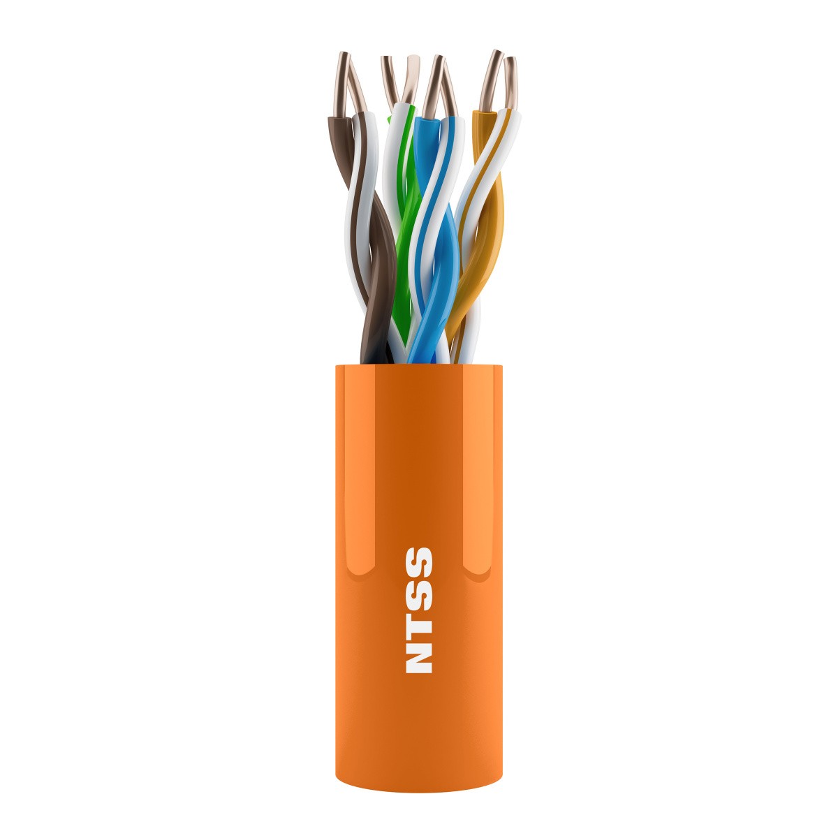 Кабель информационный NTSS NTSS-IN-UTP4-5E-LSZH-OR кат.5E UTP 4 пары 24AWG LSZH внутренний 305м оранжевый