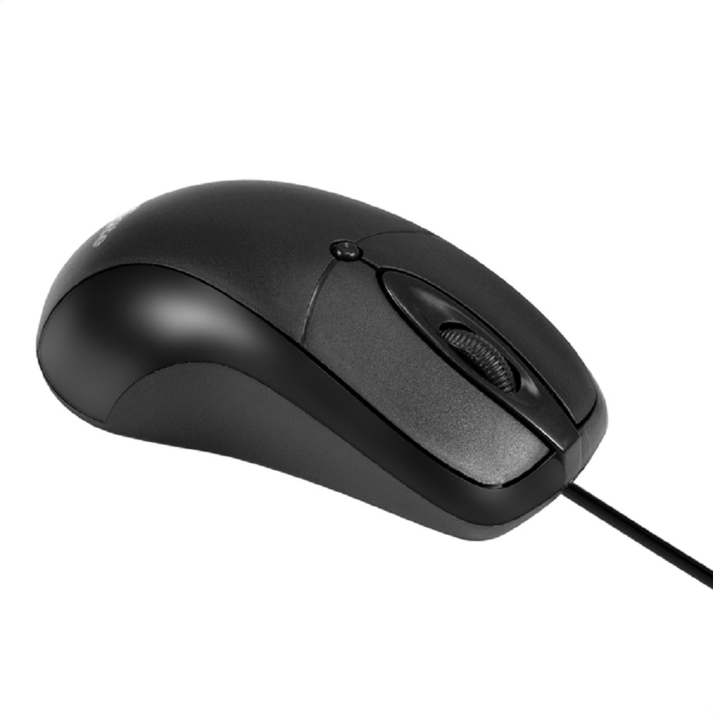 Exegate EX298195RUS Мышь ExeGate Professional Standard B100 (USB, оптическая, 1000dpi, 3D, 3 кнопки и колесо прокрутки, длина кабеля 1,5м, черная, Color Box)