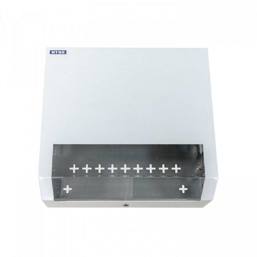 Шкаф коммутационный NTSS (NTSS-SOHO5U) настенный 5U 520x140мм пер.дв.стекл несъемн.бок.пан. 80кг белый 11кг 480мм IP20 металл