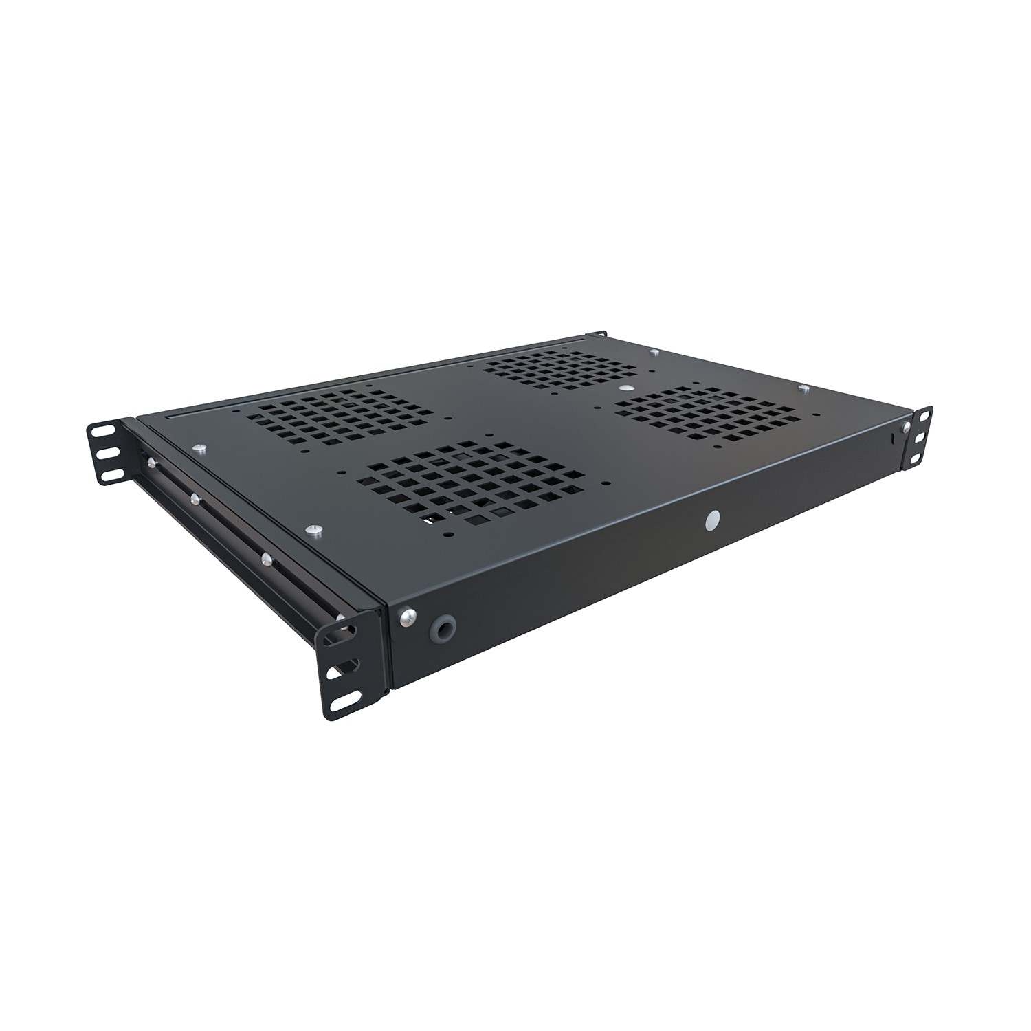 Модуль вентиляторный NTSS (NTSS-FAN4/19T-BL) 4 вент. черный (упак.:1шт)