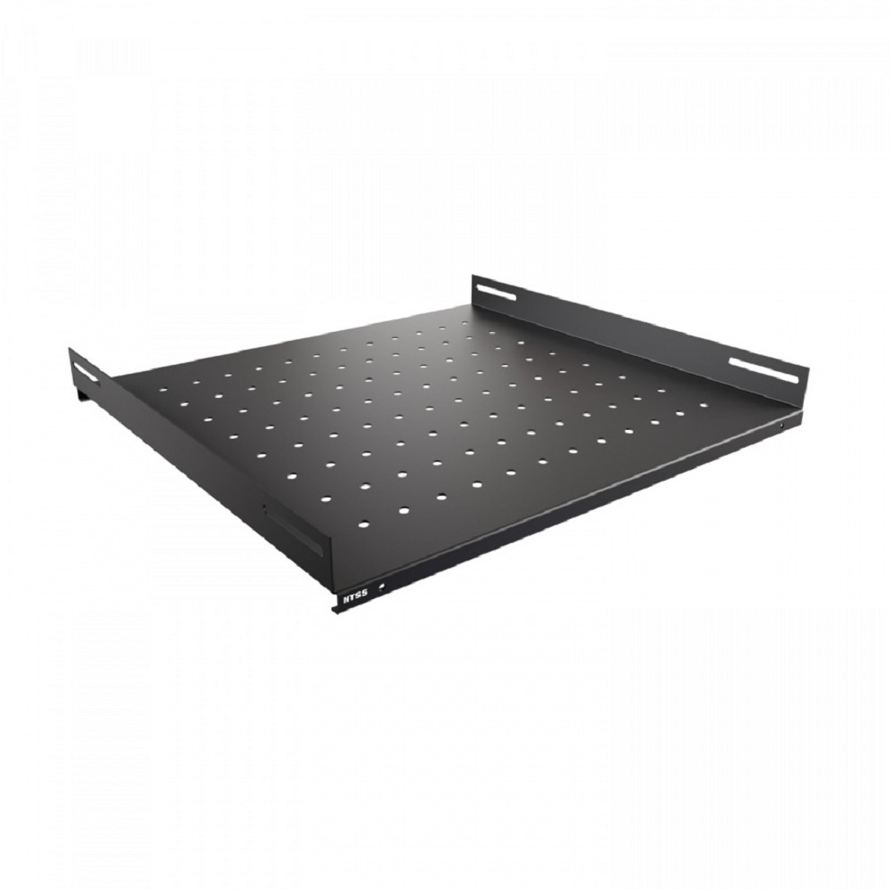 Полка стационарная NTSS NTSS-FS-600-BL 1U нагр.:60кг. 19" 350мм черный (упак.:1шт)
