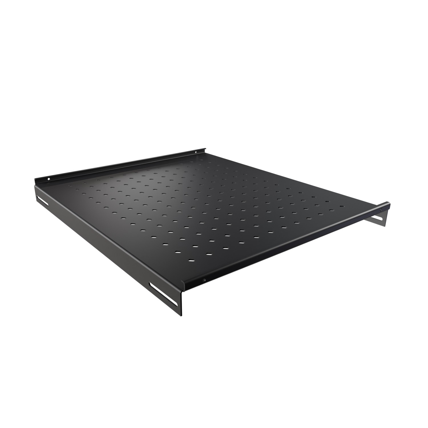 Полка стационарная NTSS NTSS-FS-H-800-BL 1U нагр.:100кг. 19" 550мм черный (упак.:1шт)