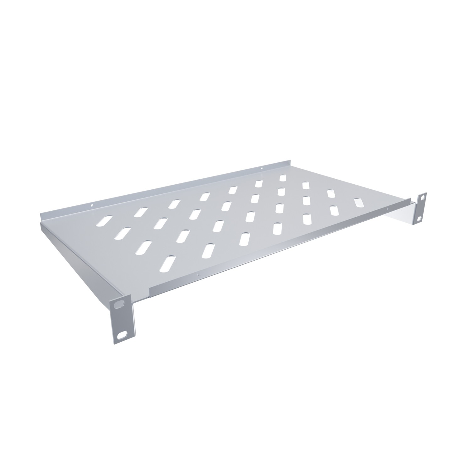 Полка стационарная NTSS NTSS-FF-250 1U нагр.:20кг. 19" 250мм серый (упак.:1шт)