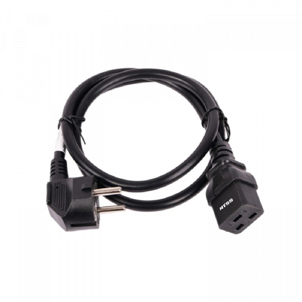 Шнур питания NTSS NTSS-PC19771 C19-Schuko проводник.:3x1.5мм2 1.8м 220/250В 16А черный
