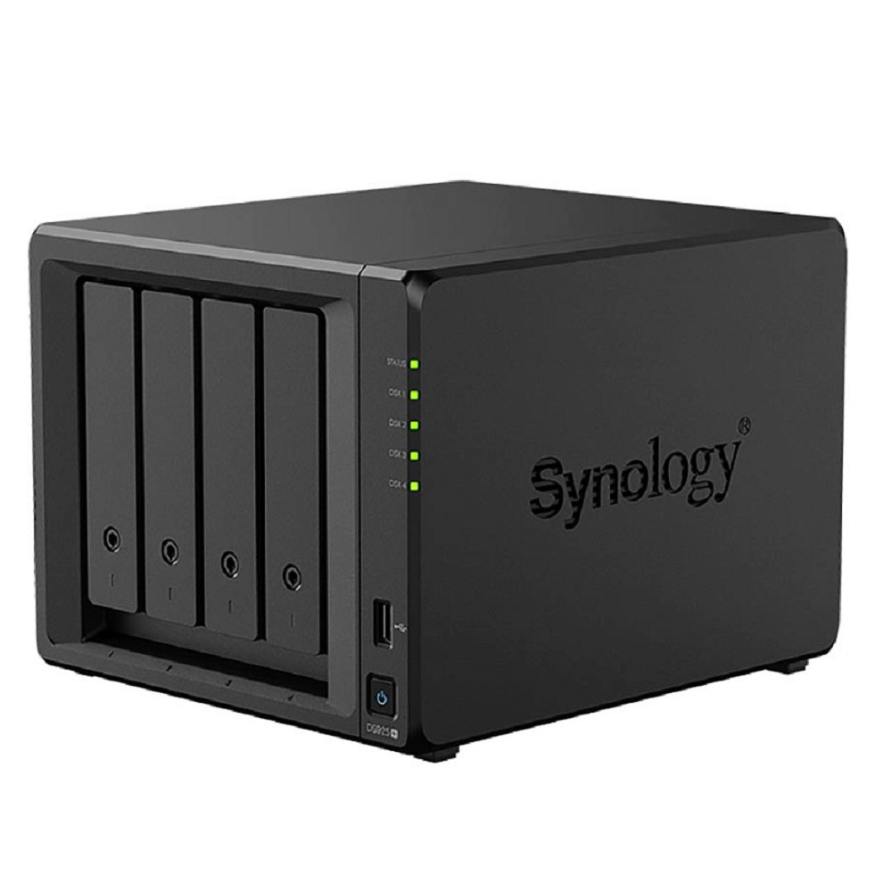 Synology QC 2,2GhzCPU/4Gb(32)/RAID0,1,10,5,6/4HP HDD SATA(3.5', 2.5')upto 9hp HDD (1xDX525)/2xM.2 NVMe/2xUSB3.2/2x2.5GbE/iSCSI/1xPS/1YW repl DS923+ арт. DS925+