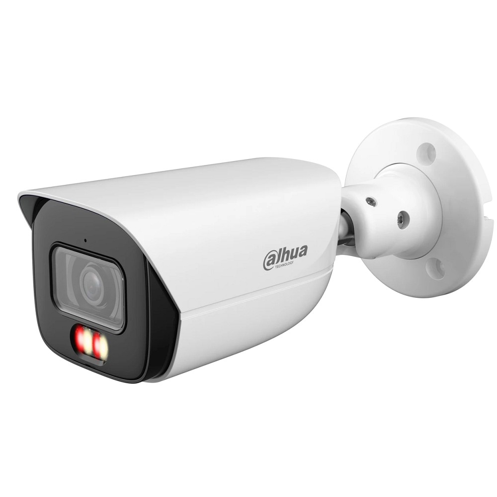 DAHUA DH-IPC-HFW3249EP-S-IL-0280B Уличная цилиндрическая IP-видеокамера 2Мп, 1/2.9” CMOS, объектив 2.8мм, видеоаналитика, микрофон, ИК 50м, LED 50м, IP67, металл