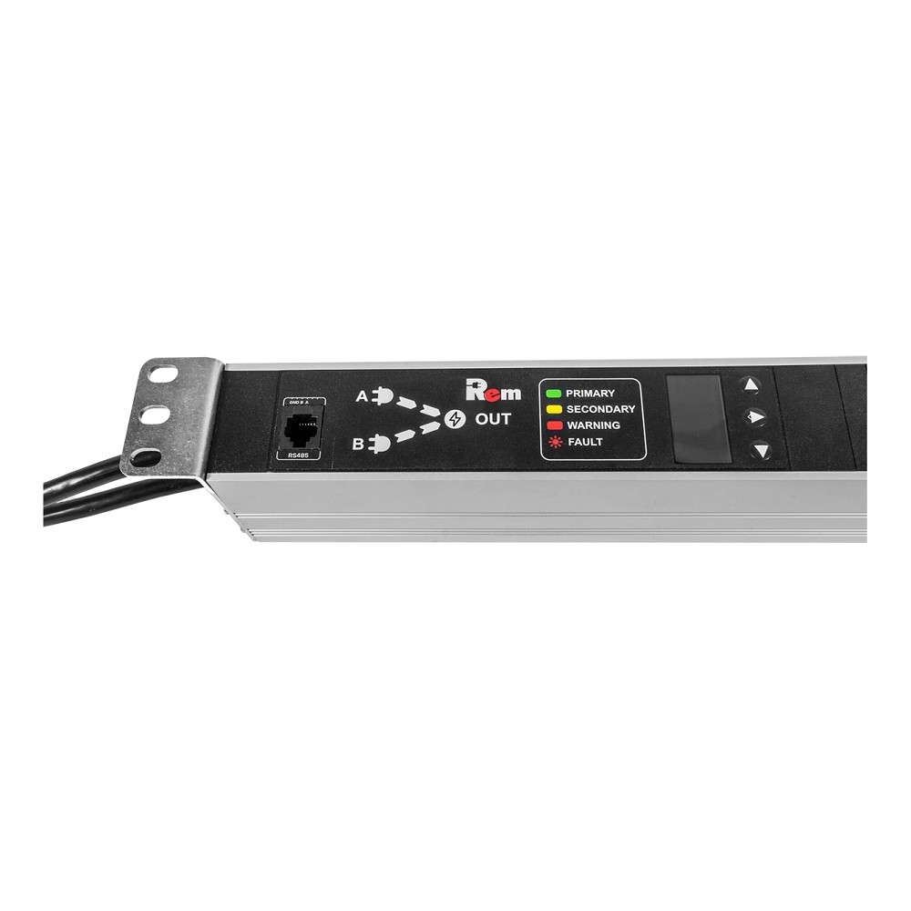 REM Блок розеток Rem-16 с АВР, 1x16A, 4S, подкл к контроллеру R-2MC по Modbus, 2 шнура 1,8м R-16-4S-T-440-1.8(1.8)-S(S) ЦМО