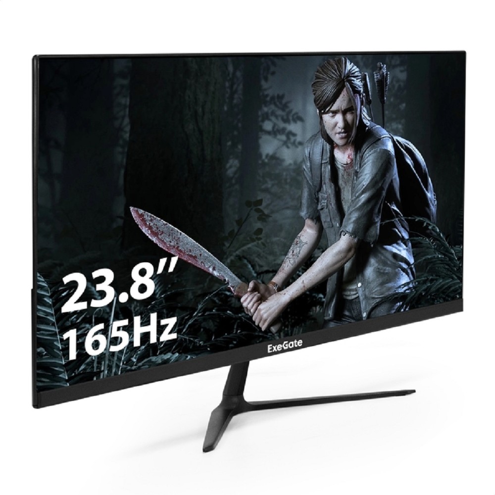 LCD ExeGate 23.8" EG2407CA Combat {IPS 1920x1080 165Hz 1ms 16:9 300cd 1000:1 178/178 HDMI DisplayPort Speakers} [EX298710RUS]