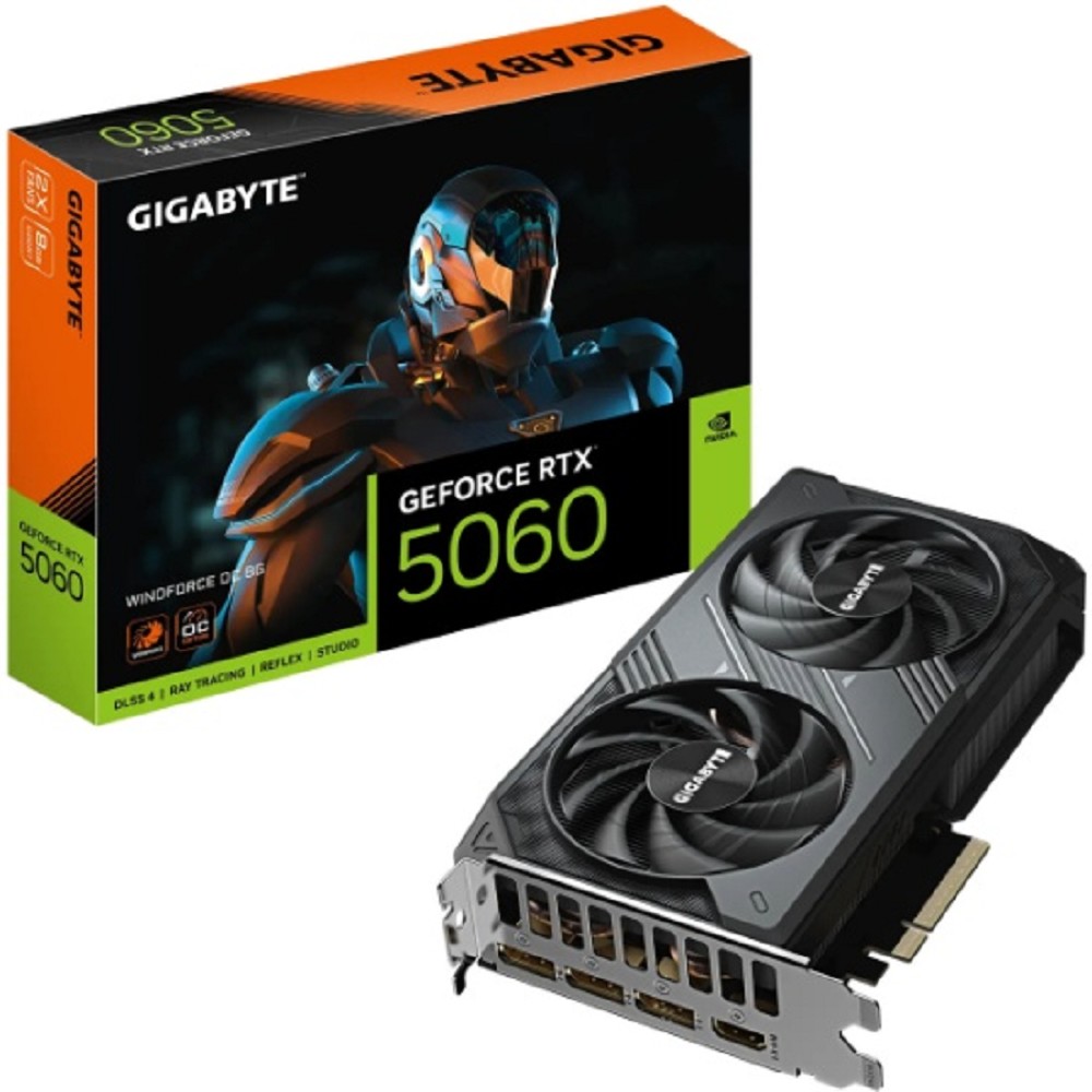 Видеокарта GIGABYTE RTX5060 WINDFORCE OC 8GB арт. GV-N5060WF2OC-8GD