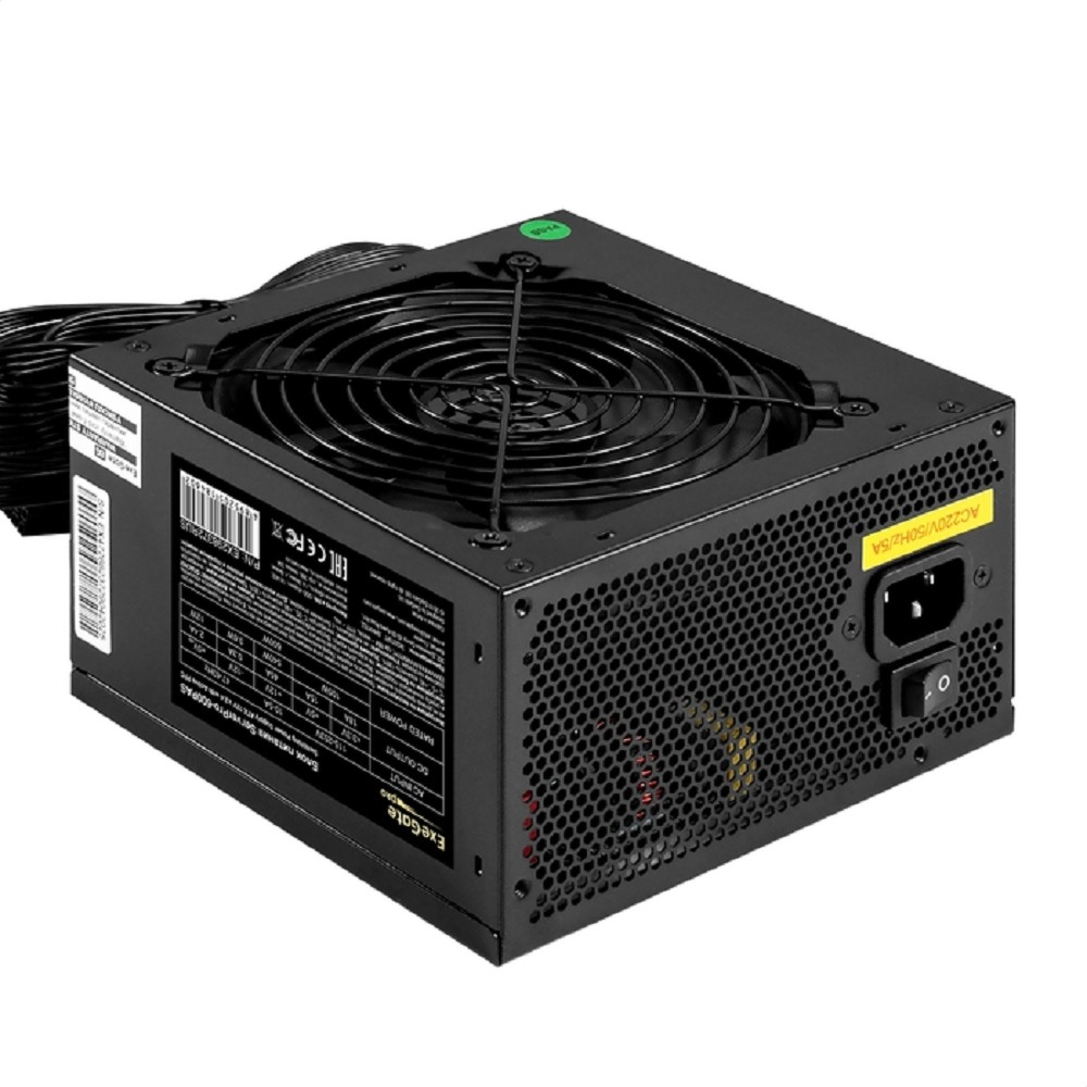 Exegate EX298372RUS Серверный БП 600W ExeGate ServerPRO-600PAS (ATX, APFC, КПД 80% (80 PLUS), 12cm fan, 24pin, 2x(4+4)pin, 4xPCI-E, 6xSATA, 4xIDE, Cable Management, black)