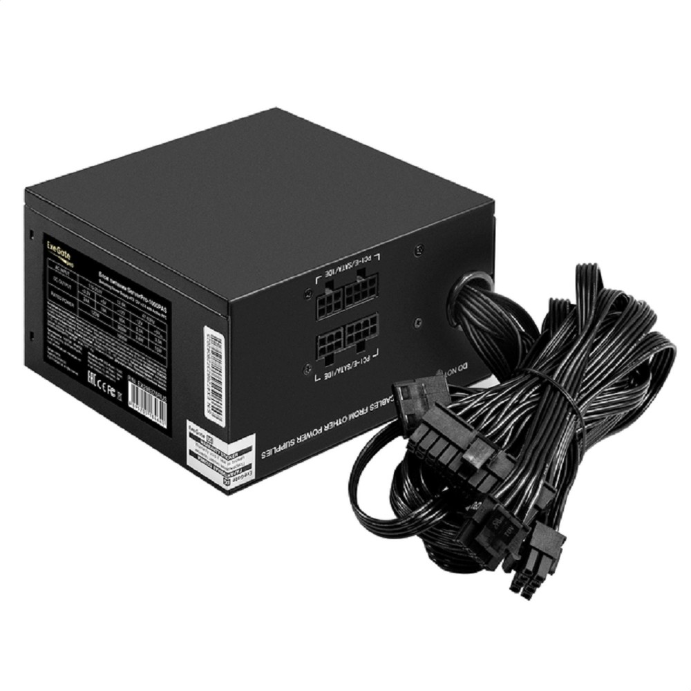 Exegate EX298376RUS Серверный БП 1000W ExeGate ServerPRO-1000PAS (ATX, APFC, КПД 82% (80 PLUS), 12cm fan, 24pin, 2x(4+4)pin, 6xPCI-E, 8xSATA, 4xIDE, Cable Management, black)