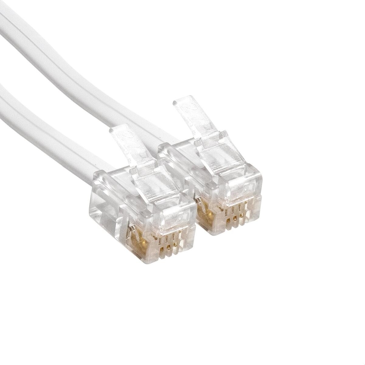Exegate EX298650RUS Патч-корд телефонный ExeGate TC4P4C-4M-W (шнур для телефонной трубки, витой, RJ-10 (4P-4C), 4м, белый)