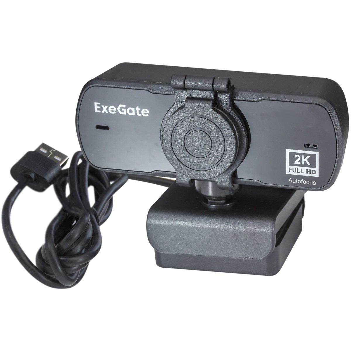 ExeGate Stream C940 Wide 2K AF (4Мп, 2560x1440, 30fps, H.264, автоматический фокус, защитная шторка, широкоугольный 4-линзовый (стекло) объектив 89°, микрофон с шумоподавлением, универсальное креплени арт. EX299093RUS