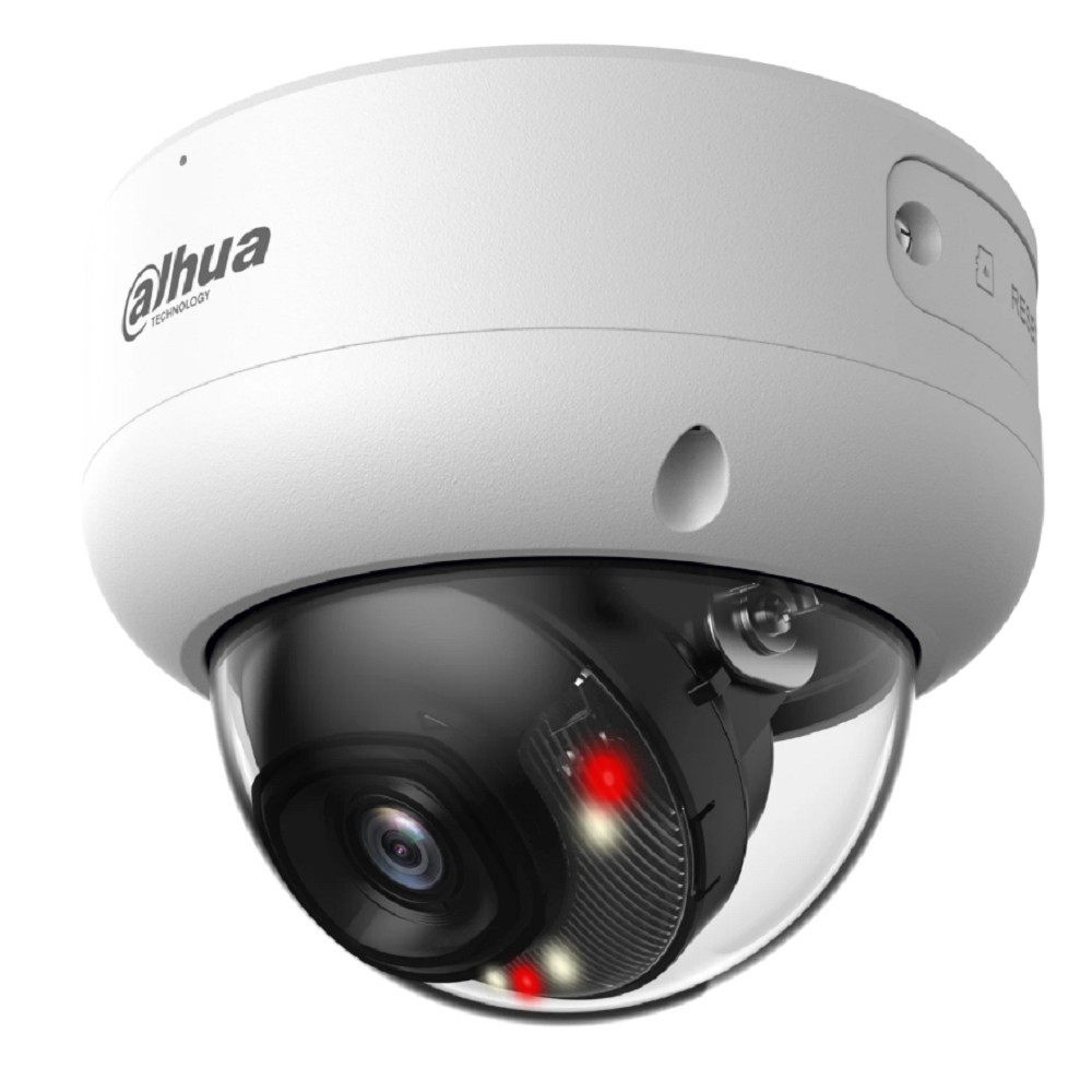 DAHUA DH-IPC-HDBW3249EP-AS-IL-0360B Уличная купольная IP-видеокамера с ИИ 2Мп; 1/2.9” CMOS; объектив 3.6мм тревожные вх/вых: 1/1 ИК 40м LED 40м IP67, IK10 металл