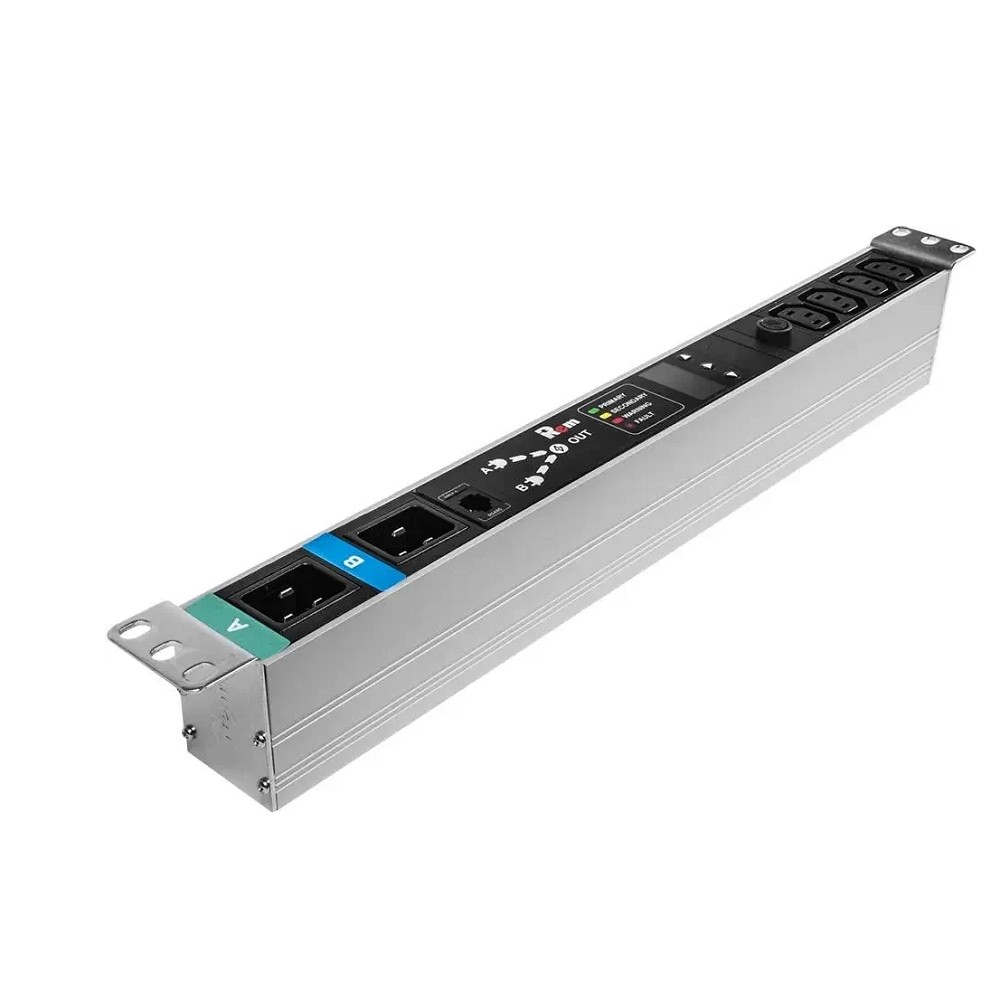 REM Блок розеток Rem-16 с АВР, 1x16A, 4C13, подкл к контроллеру R-2MC по Modbus, вход 2*C20 R-16-4C13-T-440 ЦМО