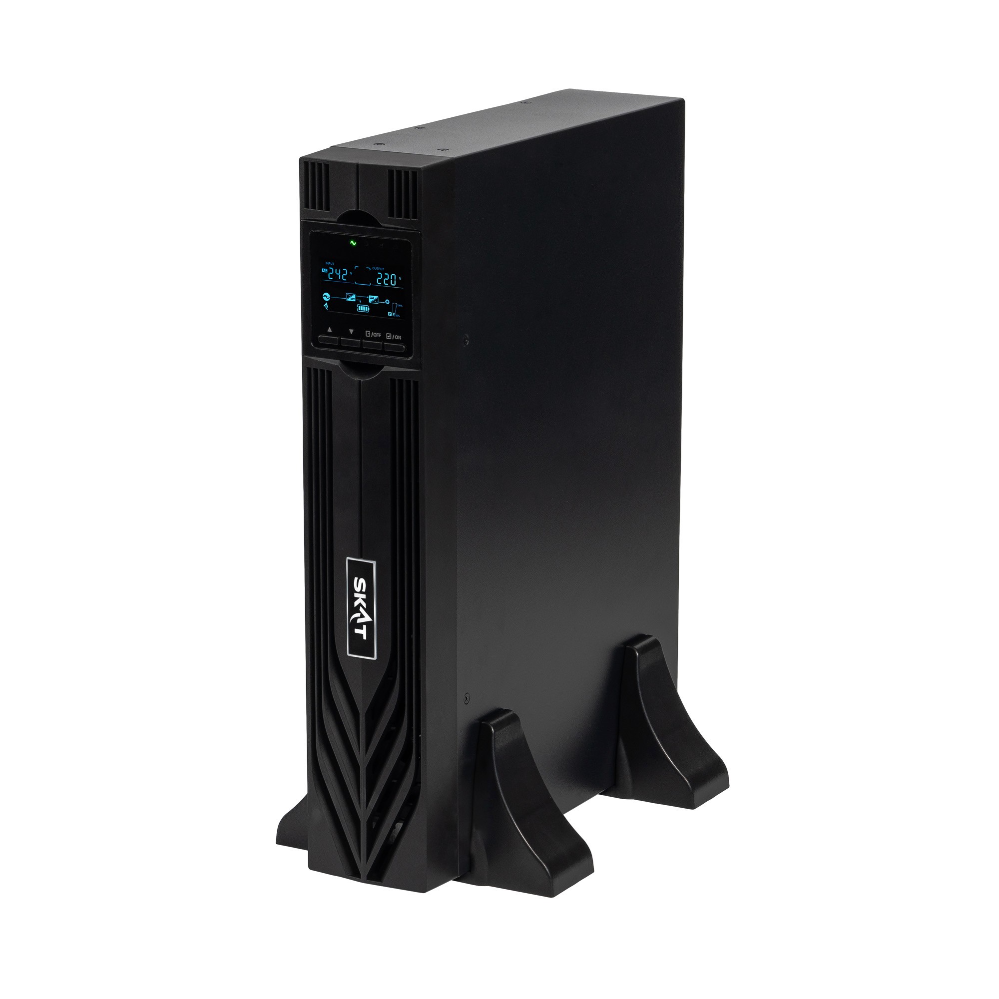 ИБП Бастион SKAT-UPS 1000-RACK-ON-2X9-E P3 {Online,1000ВА/1000Вт, 8хС13, АКБ 2х9Ач, SNMP/USB/RS-232/EPO, доп блок до 4 шт SKAT BC 24/18S3, МПТ} (8761) арт. 8761 SKAT-UPS 1000-RACK-ON-2X9-E P3