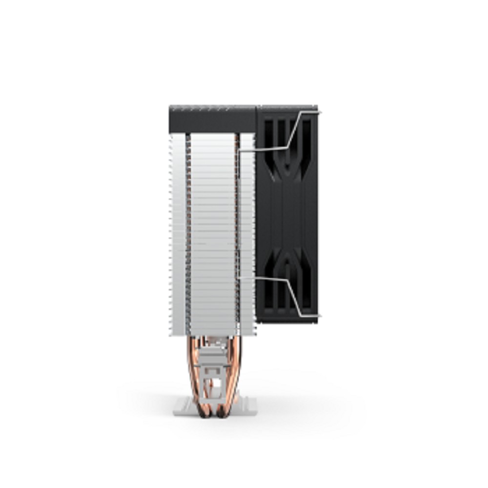 CBR-CC-2115-RGB-PWM Кулер для процессора, Al+Cu, 2 heat pipes, Socket 775/1155/1156/1150/1151/1200/1700/940/AM2/АМ2+/АМ3/AM3+/FM1/FM2/AM4/AM5, TDP 115W, 90mm Fan, 2600RPM, HB, RGB, PWM, 32db