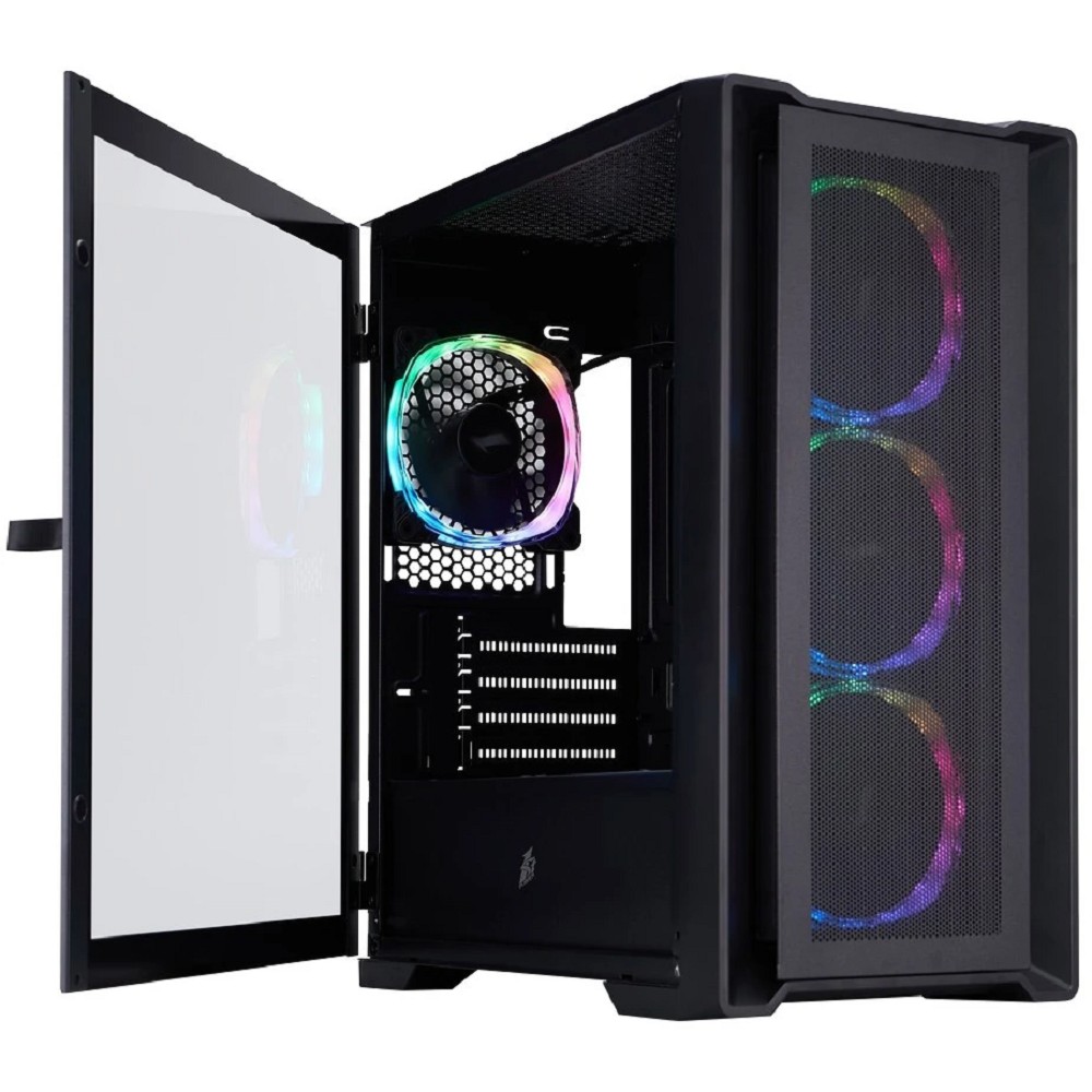 1STPLAYER TRILOBITE T4 MESH ARGB Black / mATX / 4x120mm ARGB fans / T4-BK-4FS7