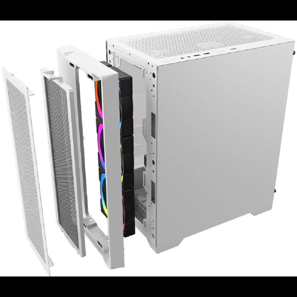 1STPLAYER TRILOBITE T4 MESH ARGB White / mATX / 4x120mm ARGB fans / T4-WH-4FS7-W