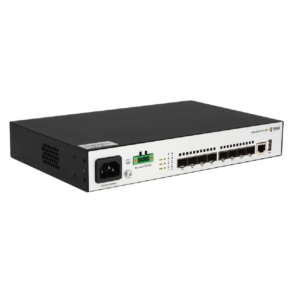 SNR Управляемый коммутатор уровня 2+, 8 x 1/10GE SFP+. Питание: 220V AC + встроенный UPS 12V арт. SNR-S5210X-8F-UPS