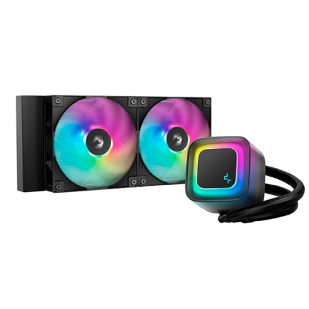 СЖО Deepcool LE240 V2 ARGB Soc-AM5/AM4/1200/1700/1851 черный 4-pin 28.2-31.6dB Al 220W 1359gr Ret (R-LE240-BKAMMC-G-2)