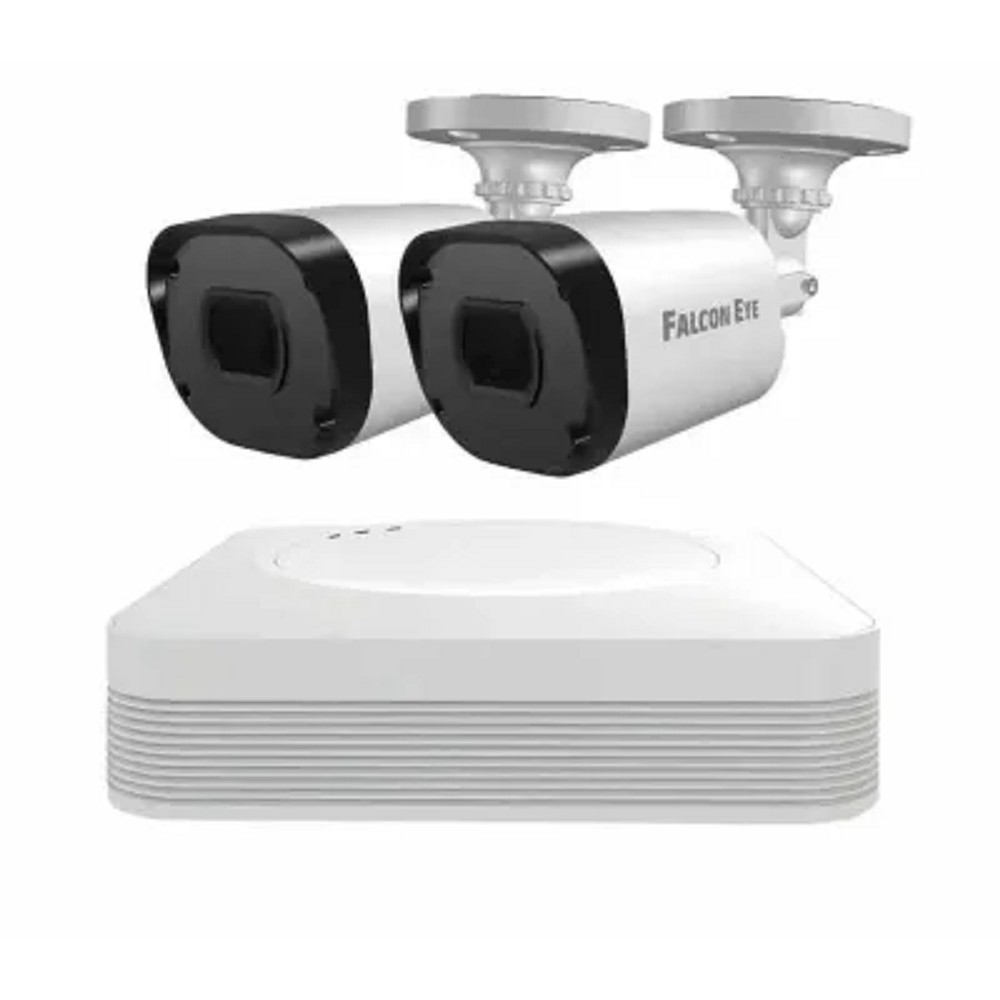 Комплект видеонаблюдения Falcon Eye FE-104MHD KIT Light SMART 4-х канальный гибридный {(AHD,TVI,CVI,IP,CVBS) регистратор; Видеовыходы: VGA;HDMI; Видеовходы: 4xBNC} арт. 00-00109381