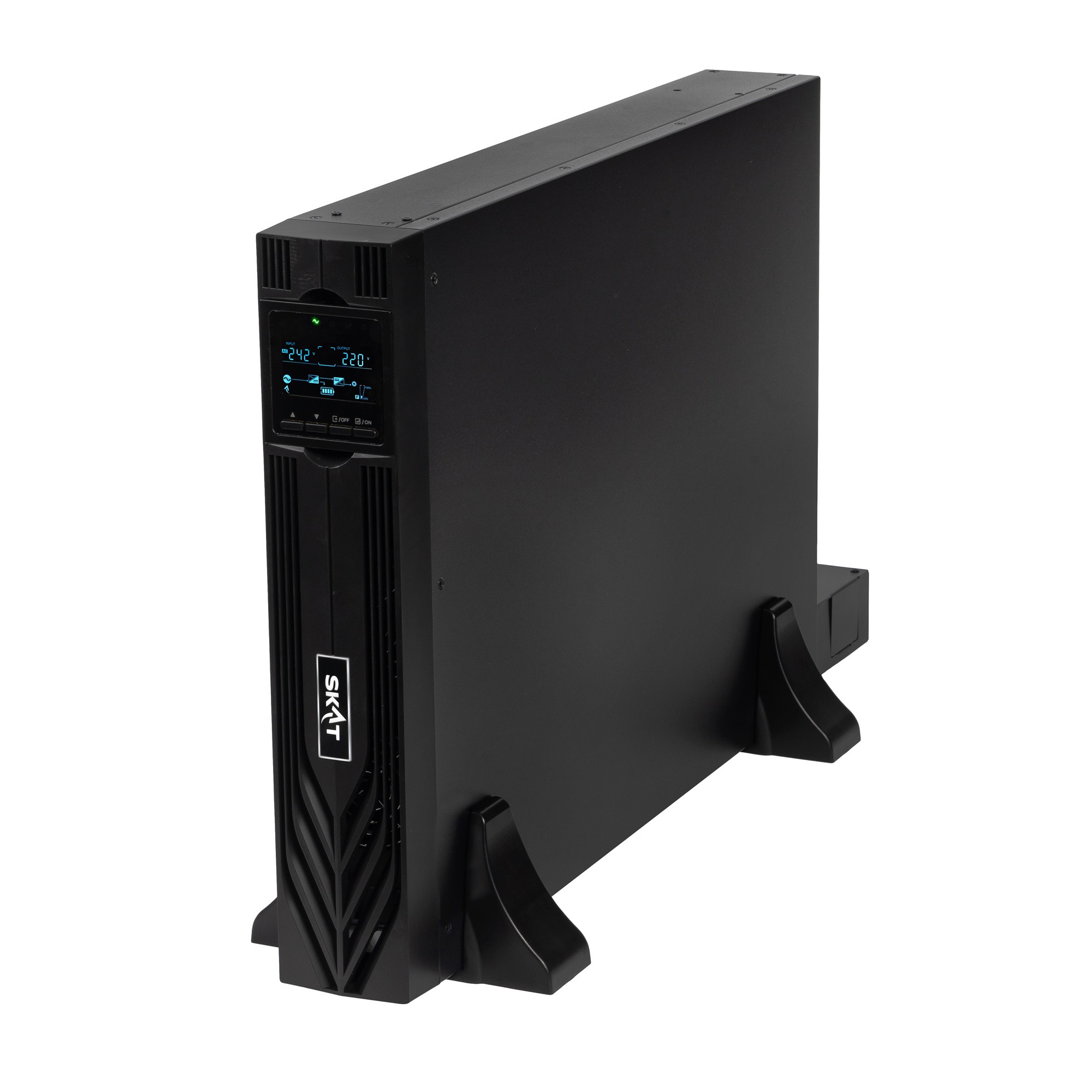 ИБП Бастион SKAT-UPS 6000-RACK-ON P3 БЕЗ АКБ {Online, 6000ВА/6000 Вт, стойка/на пол, 2xC19 + 3xC13, SNMP/USB/RS-232/EPO, внеш. АКБ 16-20 шт 40-250Ач, или SKAT ВС 192/9 или 240/18 RACK, МПТ} (8776) арт. 8776 SKAT-UPS 6000-RACK-ON P3