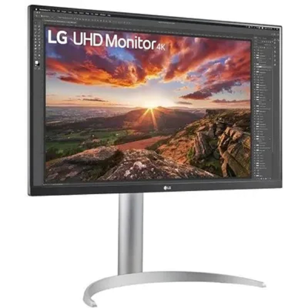 27 LG 27UP850K-W, IPS 3840x2160, 5ms, 400cd, 60Hz, HDMIx2 +DP+ USB-C+SPK 5W , HAS Pivot Swivel, white/silver, Ex арт. 27UP850K-W.ARUZ