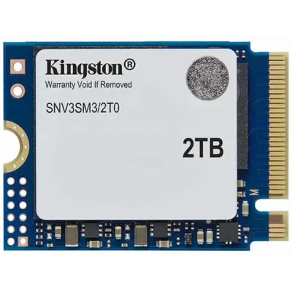 Твердотельный накопитель Kingston SSD 2000GB NV3 M.2 2230 NVMe Gen4x4 R6000/W5000MB/s 3D NAND MTBF 2M 640TBW Retail 1 year