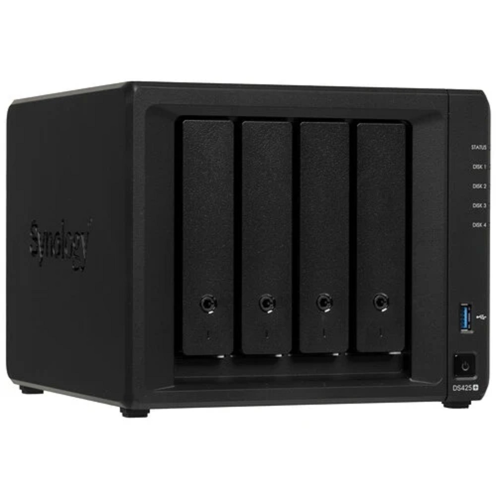 Synology QC 2,0GhzCPU/2GB(6)/RAID0,1,10,5,6/upto 4HP HDD SATA(3.5', 2.5')/2xM.2/2xUSB3.2/1xGbE/1x2.5GbE/iSCSI/1xPS/1YW repl DS423+ арт. DS425+
