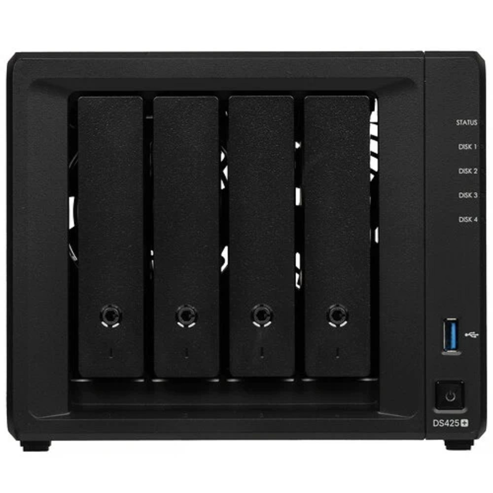 Synology QC 2,0GhzCPU/2GB(6)/RAID0,1,10,5,6/upto 4HP HDD SATA(3.5', 2.5')/2xM.2/2xUSB3.2/1xGbE/1x2.5GbE/iSCSI/1xPS/1YW repl DS423+ арт. DS425+