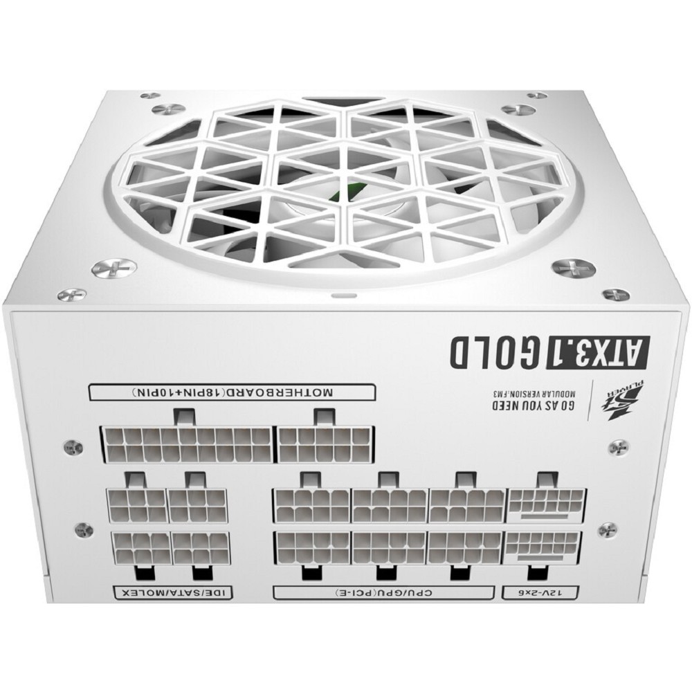 1STPLAYER NGDP GOLD 750W White / ATX 3.1, APFC, 80 PLUS Gold, LLC+DC-DC, full Japan solid-state caps, 120mm fan, full modular / HA-750BA4-WH