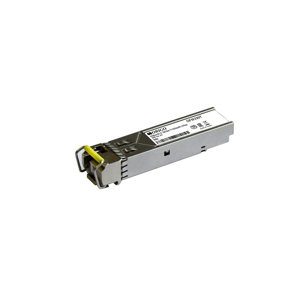 ORIGO WDM SFP-трансивер, 1000Base-BX-D (Simplex SC), Tx:1550 нм, Rx:1310 нм, для одномодового кабеля, до 3 км арт. OFM330T/3KM/B1A