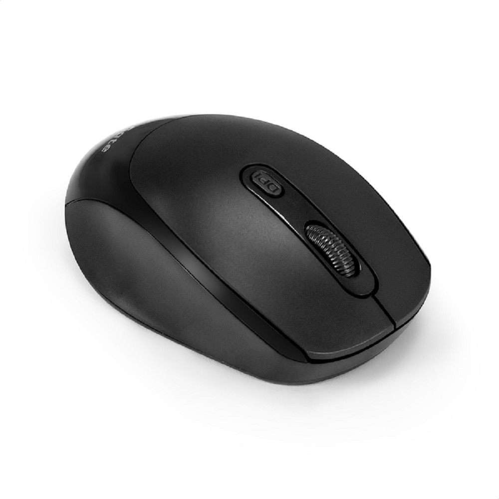 Exegate EX298896RUS Беспроводная мышь ExeGate Professional Standard SR-9005 (радиоканал 2,4 ГГц, USB, оптическая, 1200dpi, 4D, 4 кнопки и колесо прокрутки, черная, RTL)