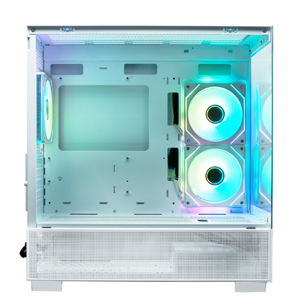 XASTRA Q500M 6ARGB-C10-UC White mATX/Aquarium/Screewless/ 6x120mm ARGB PWM FM fans/Argb+PWM HUB 10port/ Type-C/ Q500M-6FM12A-C10-UC-WH