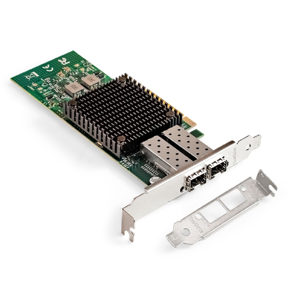 Exegate EX299017RUS Сетевой адаптер ExeGate EXE-MCX3-2SFP+ (PCI-E x8 v.3, порты 2x SFP+, Dual 10Gb/s, Server NIC Chipset Mellanox ConnectX-3)