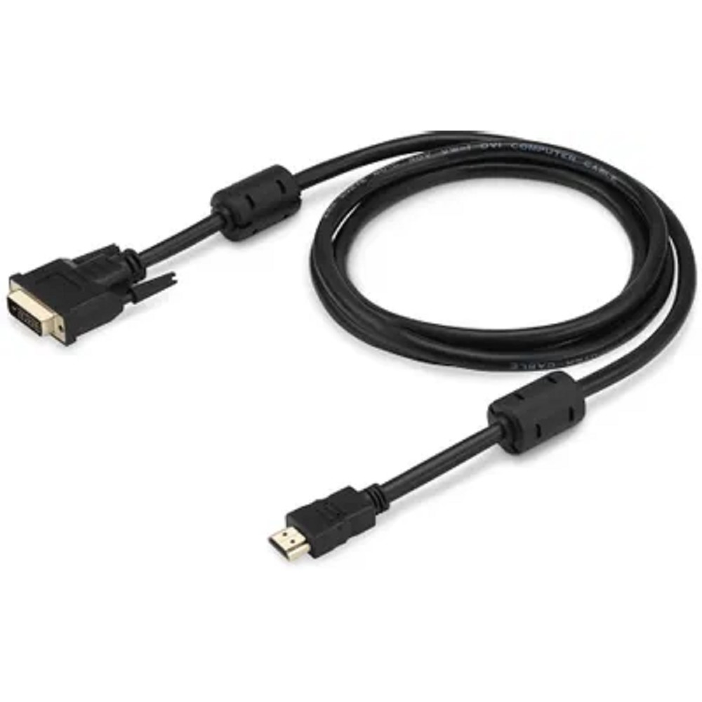 Кабель-переходник аудио-видео Buro HDMI (m)/DVI-D (m) 1.8м. феррит.кольца позолоч.конт. (HDMI-19M-DVI-D-1.8M)