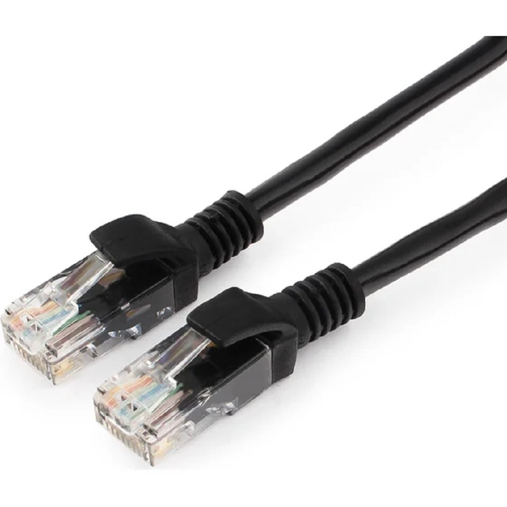Cablexpert PP10-5M/BK, Патч-корд медный UTP кат.5e, 5м, литой, многожильный (черный)