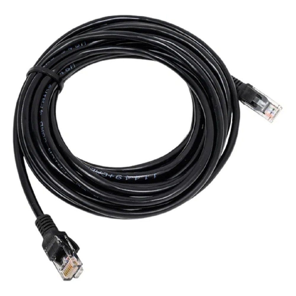 Cablexpert PP10-5M/BK, Патч-корд медный UTP кат.5e, 5м, литой, многожильный (черный)