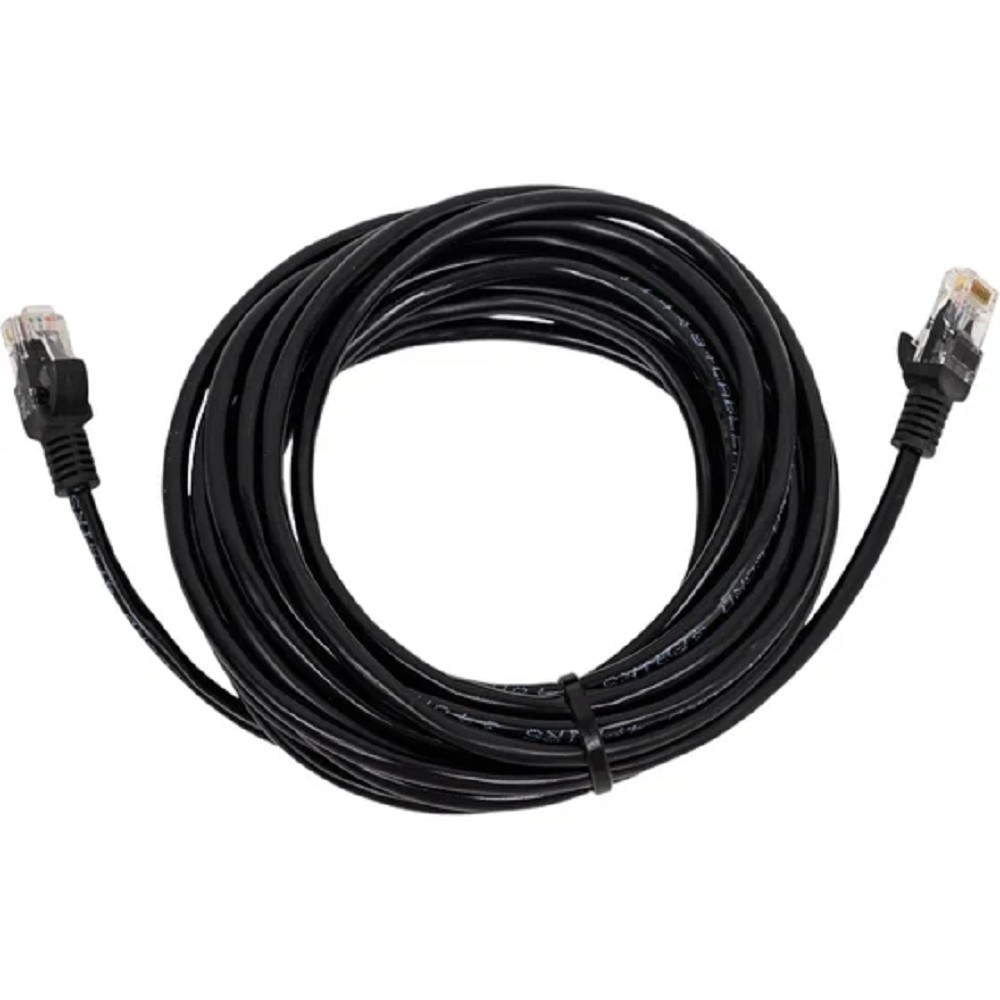Cablexpert PP10-5M/BK, Патч-корд медный UTP кат.5e, 5м, литой, многожильный (черный)