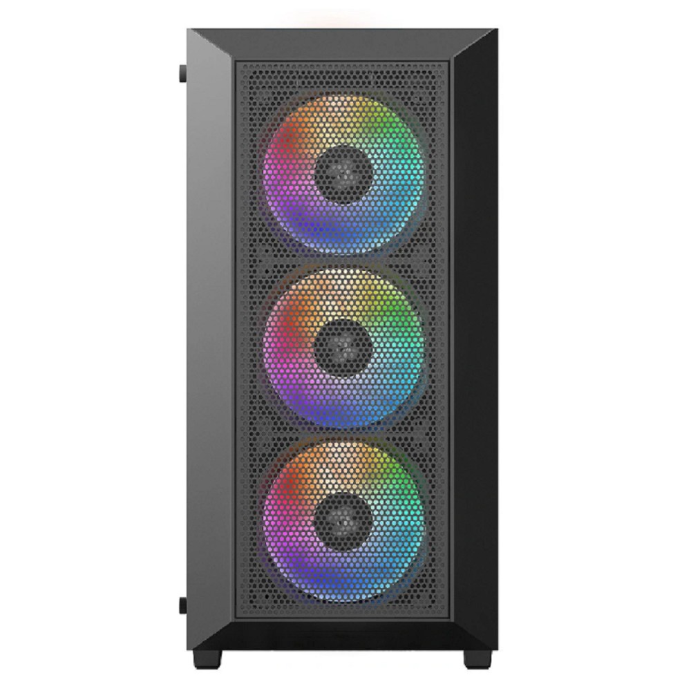 XASTRA Корпус A406 4ARGB Black ATX/Mesh/ tempered glass / 4x120mm ARGB PWM fans/ A406-4FC12A