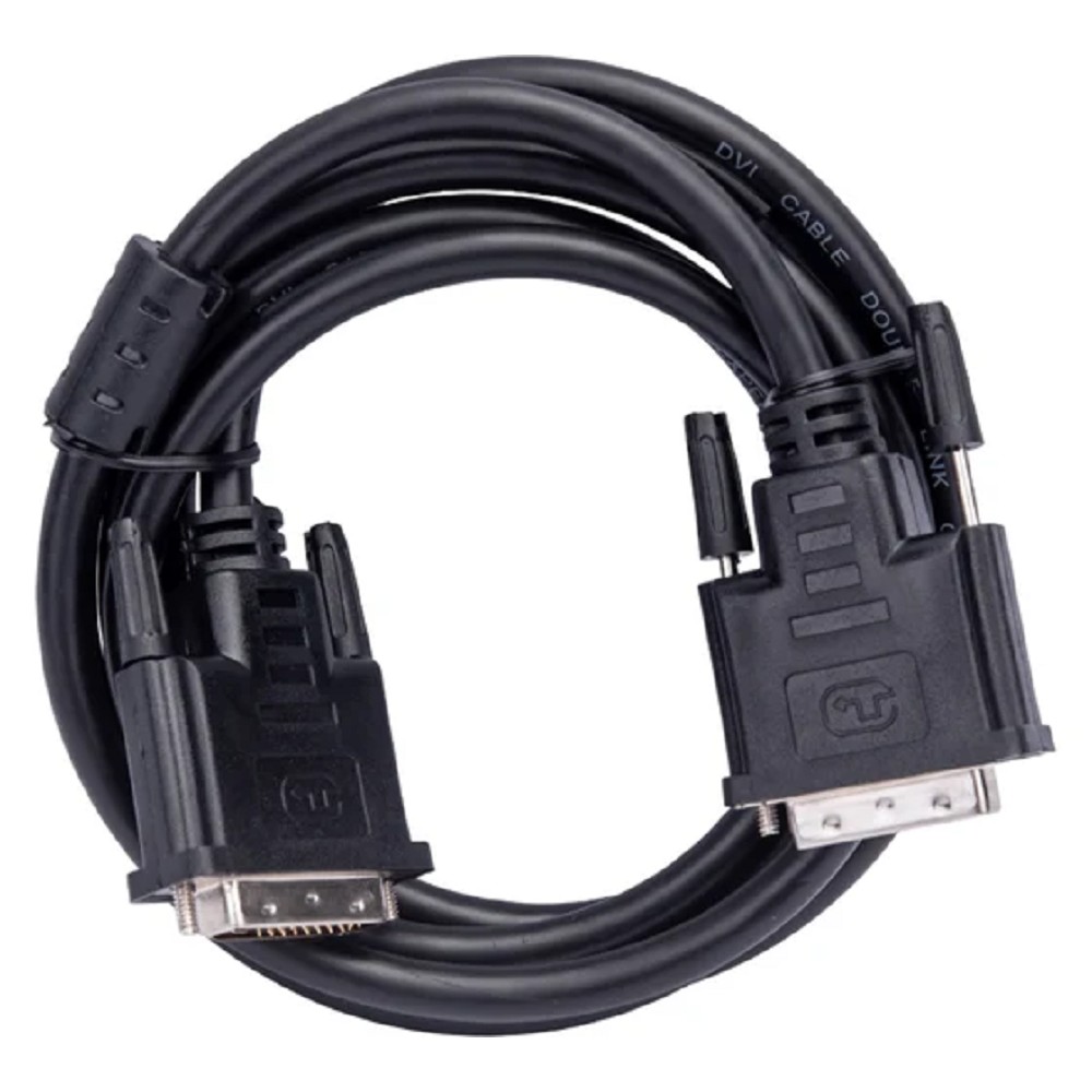 Cablexpert, Кабель DVI-D dual link 25M/25M, экран, феррит.кольца, CCS, 1.8м, черный, пакет (CC-DVI2L-BK-6)