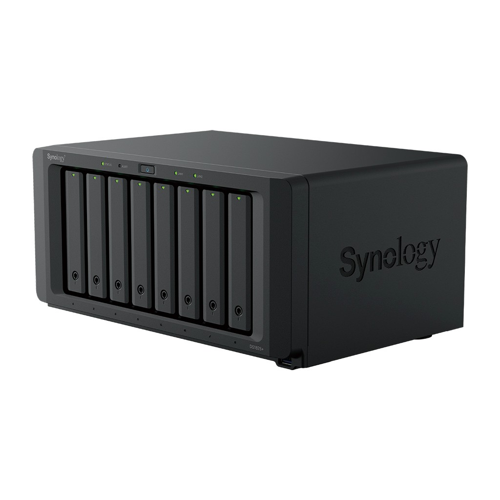 Synology QC 2,2GhzCPU/8Gb(32)/RAID0,1,10,5,6/8HP HDD SATA(3.5', 2.5')upto18 HDD (2xDX525)+2xM.2 slot/3xUSB3.2/2x2.5GbE(+1Expslot)/iSCSI/1xPS/1YW repl DS1821+ арт. DS1825+