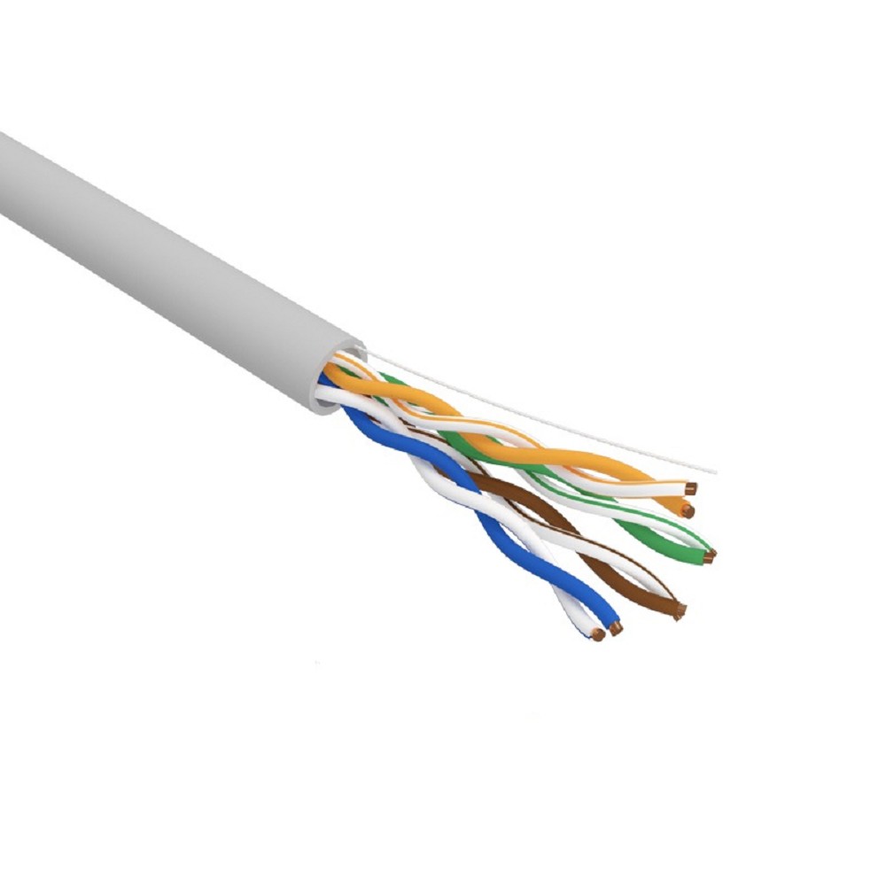 Кабель информационный Rexant Light 01-0052-R кат.5E U/UTP 4 пары 24AWG PVC внутренний 305м серый