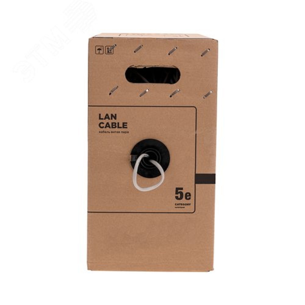 Кабель информационный Rexant Light 01-0052-R кат.5E U/UTP 4 пары 24AWG PVC внутренний 305м серый