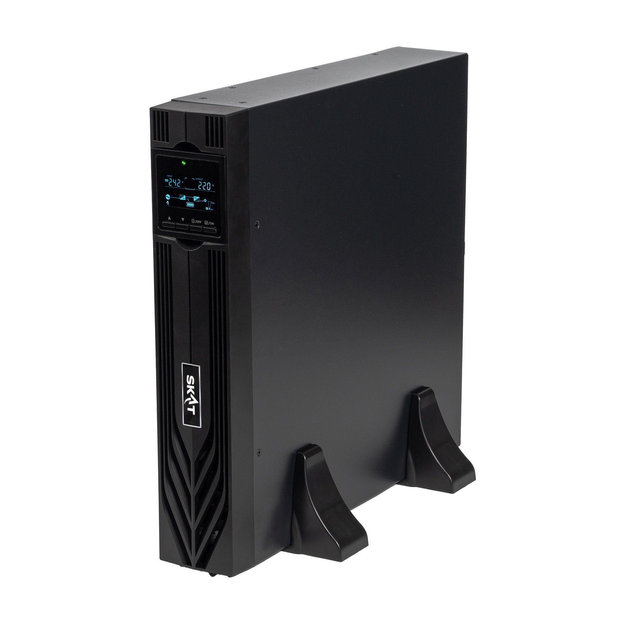 ИБП Бастион SKAT-UPS 2000-RACK-ON P3 {Online, синус, 2000ВА/2000 Вт, стойка/на пол, 2xSchuko, встр. SNMP/USB/RS-232/EPO, БЕЗ АКБ (4 шт 40-200Ач) или SKAT ВС 48/18 RACK, МПТ} (8770) арт. 8770 SKAT-UPS 2000-RACK-ON P3