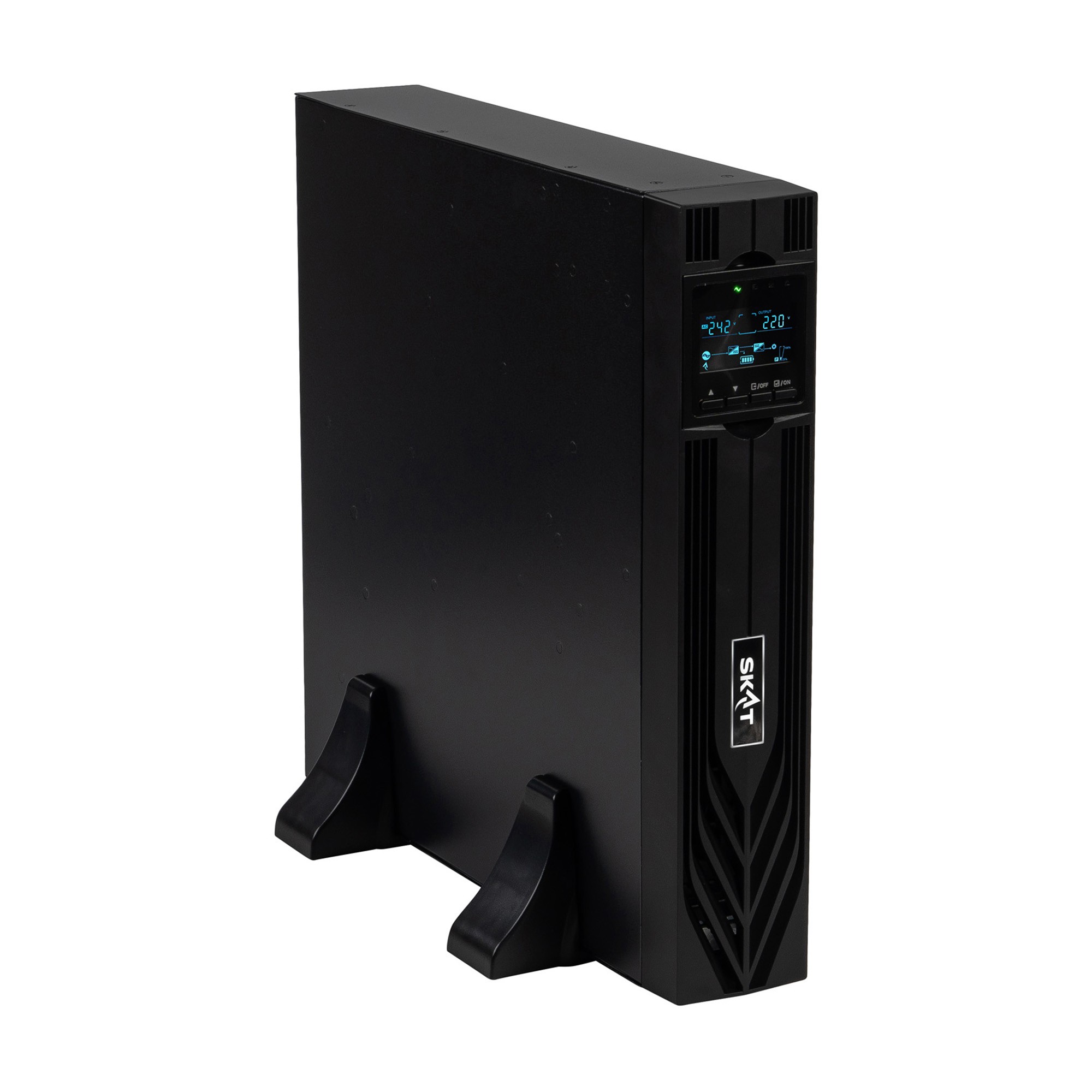ИБП Бастион SKAT-UPS 2000-RACK-ON-E P3 БЕЗ АКБ {Online, 2000ВА/2000 Вт, стойка/на пол, 8xC13, SNMP/USB/RS-232/EPO, БЕЗ АКБ (4 шт 40-200Ач) или SKAT ВС 48/18 RACK, МПТ} (8771) арт. 8771 SKAT-UPS 2000-RACK-ON-E P3
