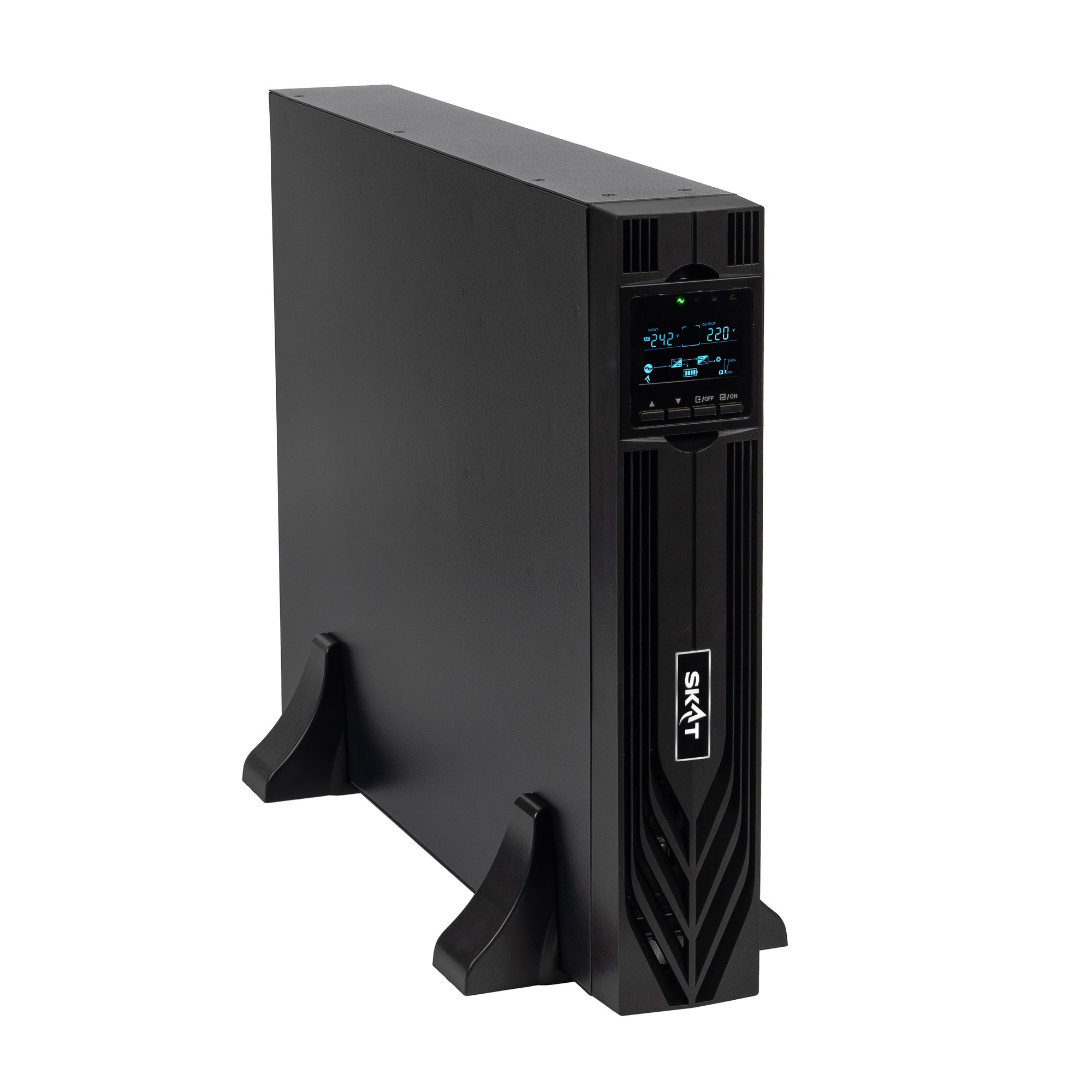 ИБП Бастион SKAT-UPS 3000-RACK-ON P3 БЕЗ АКБ {Online, синус, 3000ВА/3000 Вт, стойка/на пол, 2хЕВРО + 1xC19, встр. SNMP/USB/RS-232/EPO, БЕЗ АКБ (6 шт 26-200Ач) или SKAT ВС 72/9 RACK, МПТ} (8774) арт. 8774 SKAT-UPS 3000-RACK-ON P3