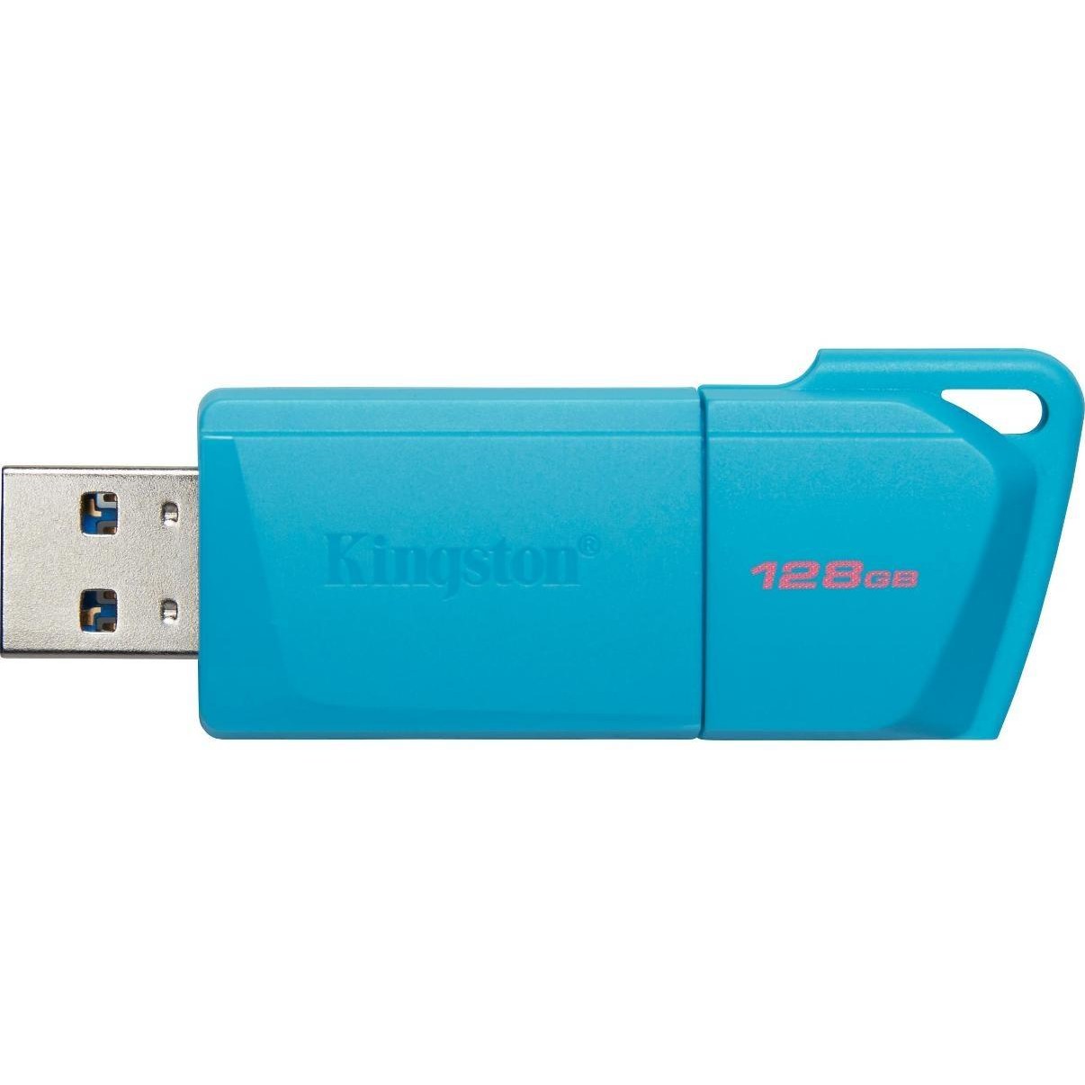 Kingston USB Drive 128GB USB 3.2 DT Exodia M DTXM - NEON (AQUA BLUE) арт. KC-U2L128-7LB